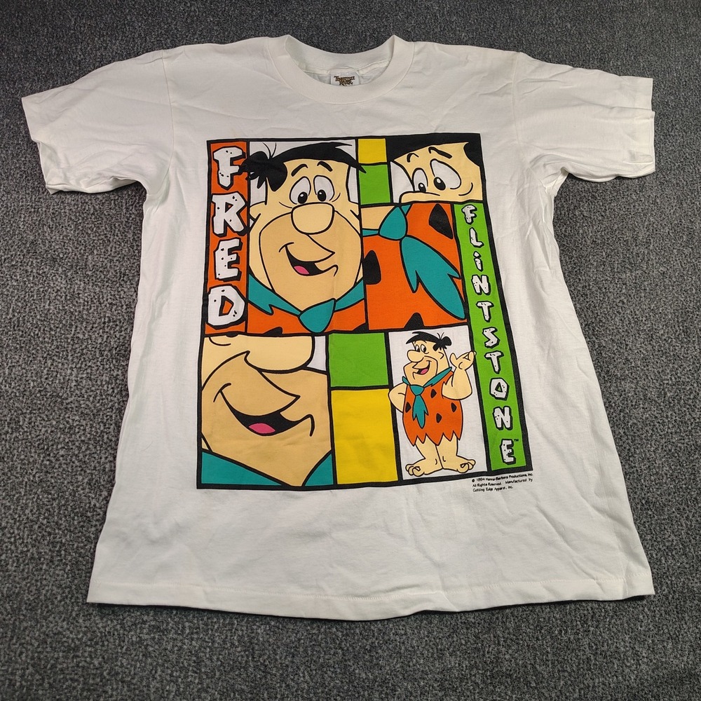 Vintage 1994 fred flintstone single stitch shirt Large